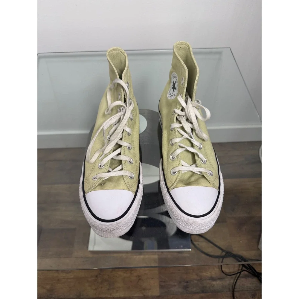 Converse Chuck Taylor All Star Lift High Top Sage Green Sneakers A03386F Size 9